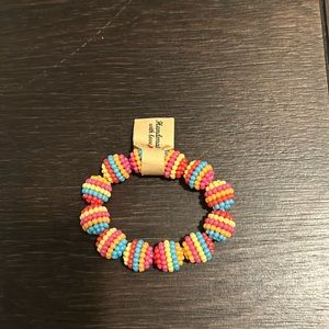 Multi colored bead bracelets